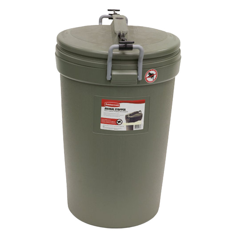 Rubbermaid Rubbermaid Animal Stopper 32 Gallon Trash Can & Reviews